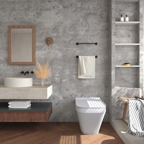 JSEVEM 80CM×4M Hellgrau Tapete Selbstklebend Betonoptik Extra Breite Dicke | Grau Selbstklebende Tapeten Badezimmer Abnehmbar Effekt Klebetapete Beton Wand Vinyl Graue Wasserdicht Möbelaufkleber