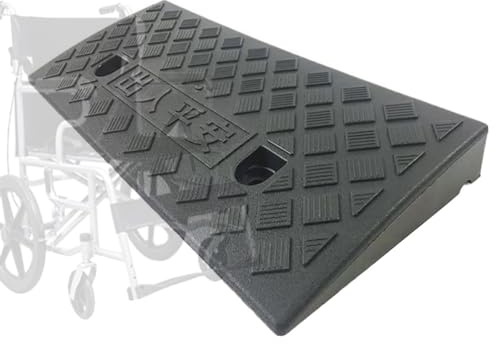 Rampe en Caoutchouc De Trottoir pour Marche Hauteur 5-13 Cm, Bordure pour Trottoirs, Voitures, Camions, Accès, Vélos, Motos, Chiens, Fauteuils Roulants (Noir, 50 * 27 * 9cm)