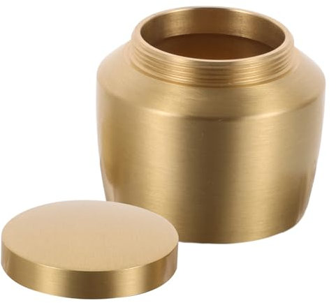 CIYODO 1stk Pulverdose Salbendose Snackbehälter Aufbewahrungsdose Für Make-up-Puder Dekorativer Panzer Container Kaffee-Tee-behälter Teeglas Balsam Aufbewahrungsdose Golden Kupfer