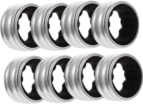 MAGICLULU Wine Drip Ring Stopper Drip Proof Bottle Ring Metal Drip Collar for Red Wine Bottle 8 Pack