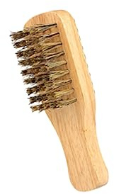 WEKADRIN Doppelseitige Borsten Bartbürste Größe s Aus Hautfreundlichem Material Tragbare Herren Bart Styling Bürste Mit Holzgriff Für Präzises Bartstyling Unterwegs