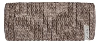 Sterntaler Stirnband aus Strick in Melange-Optik, gefüttert mit Baumwollfleece – Unisex – für Baby und Kinder, beige, Größe 53