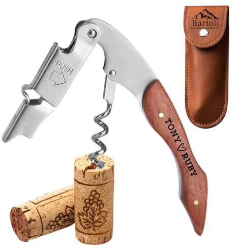 Personalisierter Korkenzieher For Den Bräutigam, Weinöffner-Set Mit Gravur, Personalisiertes Geschenk For Weinkenner - Ideal For Vatertag, Geburtstage