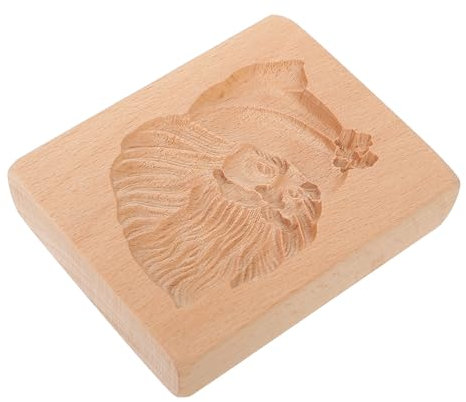 MAGICLULU Holzfarbe Weihnachtsplätzchenform aus Holz Backform für Kekse für Diy-projekte und Weihnachtsfeiern