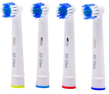 ZZ-Clan Brossettes compatibles avec Nevadent NAZ 2.4 C3 - Meilleure Performance - Brosses à dents - (4 têtes de brosse)