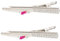 WRITWAA 2 Pièces Pince à Femmes Accessoires Capillaires Mini Clips Forme de Couteau et Fourchette