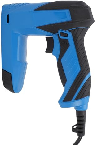 YWBL-WH Pistola Grapadora Eléctrica, Clavadora Grapadora Eléctrica Compacta y Liviana para Reparación de Muebles de Carpintería, con Compartimento de Carga Inferior y 3 Interruptores de (Enchufe de