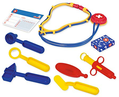 Simba 105549757 - Doktorkoffer, Arztkoffer, Rollenspiel, 10 Teile, 20x13cm, ab 3 Jahre