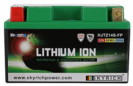 Skyrich - Batería de litio HJTZ14S-FP YTZ12S-BS LiFePo4 612139 YTZ12SBS para moto, scooter, quad, cross