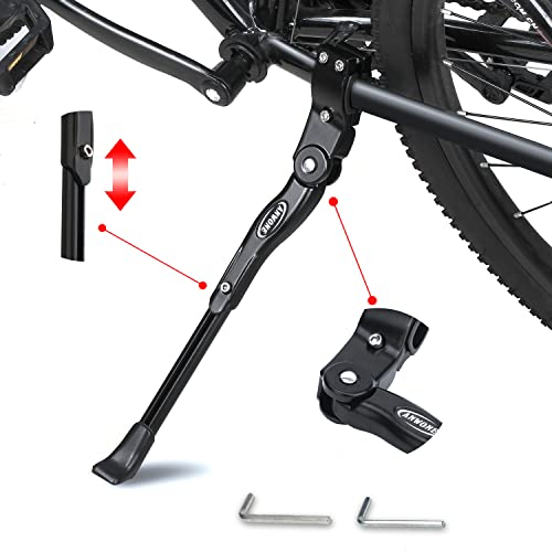 ANWONE Cube Fahrradständer Mountainbike Hinterbauständer,Universal Höhenverstellbarer Bike Stand,Seitenständer Fahrrad für 22-28 Zoll MTB Ständer Fully und Klapprad,Schwarz