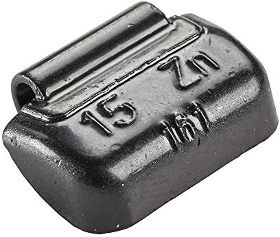 Hofmann Power Weight 100x Schlaggewichte Stahlfelgen schwarz 15g | Auswuchtgewichte schwarz | Wuchtgewichte Stahlfelge Reifenwechsel Auto