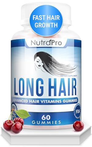 NutraPro Long Hair Gummies – Anti-Hair Loss Supplement for Faster Hair Growth of Weak, Thinning Hair – Grow Long Thick Hair & Increase Hair Volume with Biotin and 10 Hair Vitamins.for Men and Women.