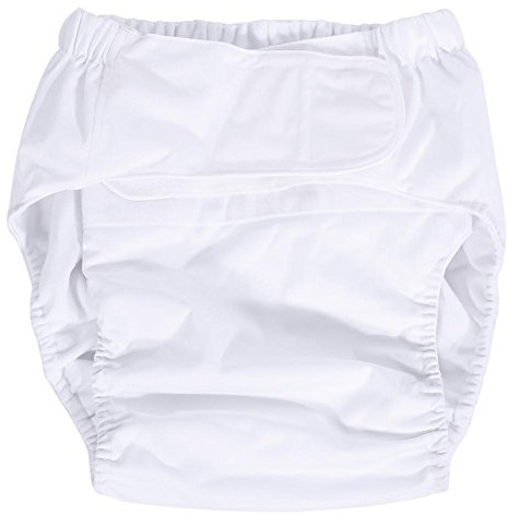 Broco Adult Windel, PC New Adult waschbar, atmungsaktiv, wiederverwendbar, super saugfähig, Medium Inkontinenz Unterwäsche Serviette Erwachsene Hosen (Weiß)