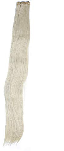 WIG ME UP - VK-WEFT-303/220 Tresse Kunsthaar-Tressen über 75 cm lang 250 cm breit hitzebeständig für Cosplay Theater Blond Hellblond Mix