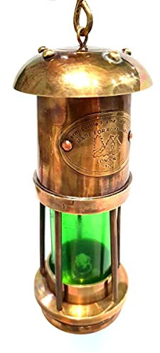 Vimal Nautico Marrone Antico 6 Pollice lampada Marine Ottone Antico Lanterna Vintage Olio Nautico Lampada Decor Collezione Collezione