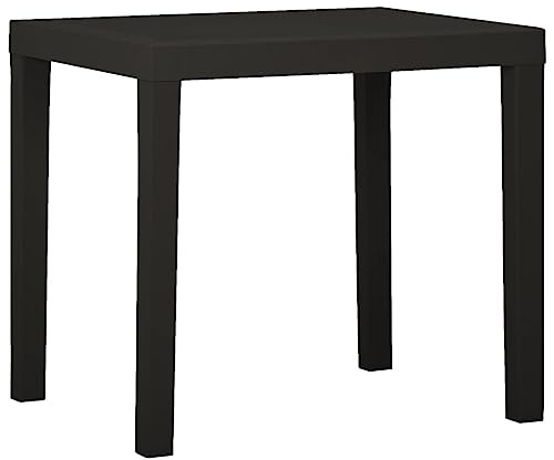 vidaXL Trädgårdsbord antracit 79x65x72 cm plast