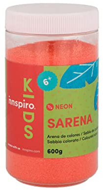 INNSPIRO Neon-Farbsand, Rot, 600 g.