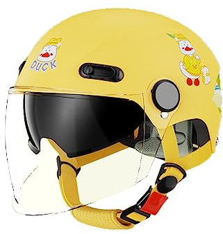 ACMEDE Kinderhelm Fahrradhelm mit mit Zwei Arten von Gläsern Robuster Kinder Helm Verstellbarer Skateboardhelm für Kleinkinder 6 bis 12 Jahren Radhelm Skaterhelm 52-57 cm Mädchen und Jungs