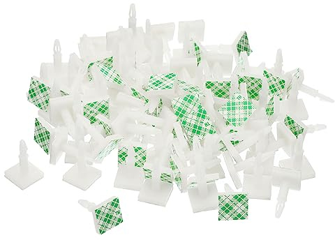 PATIKIL 100Stk Klebriger PCB Abstandhalter 0.5 Stützhöhe Weiß | Selbstklebende Abstandhalter, Klebeisoliert, Abstandshalter für PCB PC Brett Unterstützung