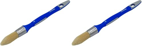 SAVY Pinceau Rond à rechampir bi-matière Peinture Mate, Velours, satinée n°0 - ø 18mm (Lot de 2)