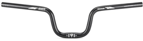 GEWAGE 25.4 mm Fahrradlenker – 30 mm, 50 mm, 70 mm, 90 mm, 120 mm Riser Lenker – 620 mm Mountainbike Fahrradlenker aus Aluminiumlegierung (120mm Erheben)