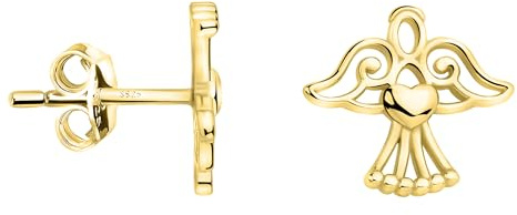 SOFIA MILANI - Boucles d'Oreilles pour Femme en Argent 925 - Clou d'Oreille en Forme d'Ange