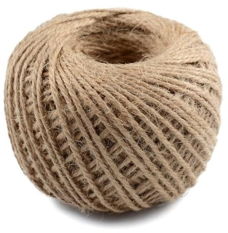 Natürliches Vintage-Juteseil, Schnur, Rolle, Nähen, Weihnachten, Basteln, Juteschnur, Faden, Hochzeit, handgefertigt, DIY, Party, Schleifen, Dekoration (Farbe: 2 mm, 30 m)