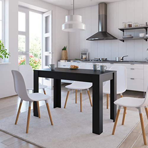 Willood Esstisch Minimalistischer Stil Esszimmertisch Küchentisch Tisch Speisetisch Esszimmer Küche Schwarz 120x60x76 cm Holzwerkstoff