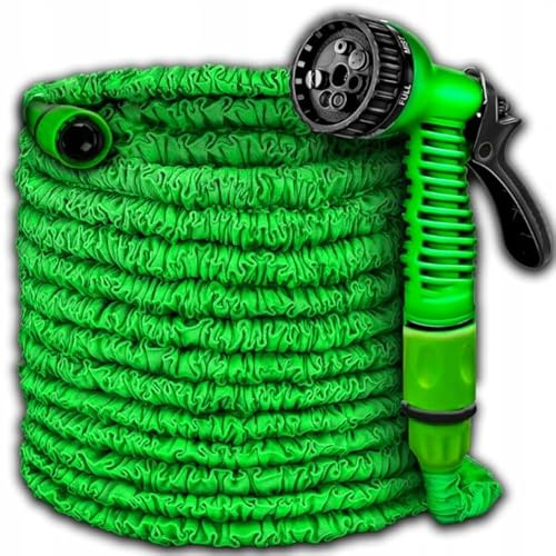 Capability- flexiSchlauch | Gartenschlauch Erweiterbarer| Beschläge + Pistole| 7Funktion Sprühdüse| leicht und sofort einsatzbereit| 60 m