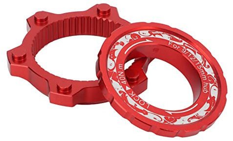 Hominas Fahrrad Center Lock Adapter auf 6 Loch Aluminiumlegierung Bremsscheibe Centerlock für Mountainbike MTB Fahrrad
