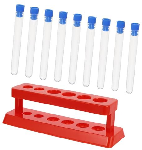 SOLUSTRE Laborröhrchenhalter Aus Kunststoff Rack Für Reagenzgläser Mit Unterstützung Für Röhrchen Geeignet Für Experimente Und Laborgebrauch Platzsparend Und Praktisch