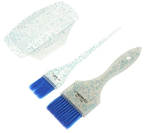 Ipetboom Haarfärbe-set Mit Blauer Mischschale Und Weichem Pinsel Flexibel Für Gleichmäßiges Auftragen Haarfärbewerkzeug Für Diy Professionell Und Zuhause Geeignet Für Haarfärbemittel Und Be