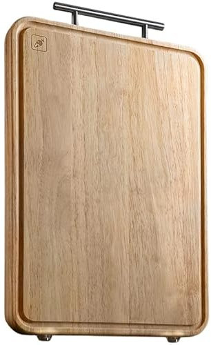 FHSLKXIM Holz Schneidebrett Küchentisch Matte Käse Gemüse Obst Fleisch Brot Platte rutschfeste Hängen Hackblöcke Geschenk Einfache,Wood-15.7x11.0x0.8in