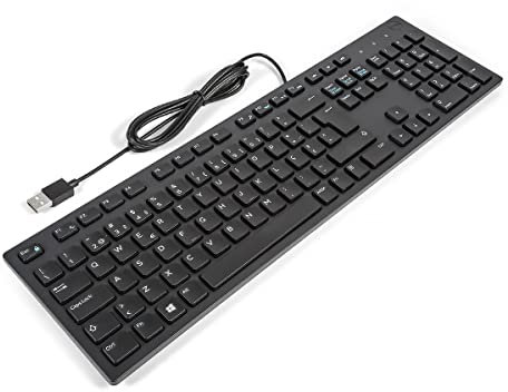 Dell KB216 PORTUGUESE Slim Office Multimedia Keyboard BLACK