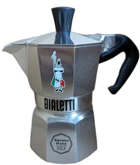 Bialetti Moka Express Omino Icona Limited Edition (Silver, 3 Tazze)