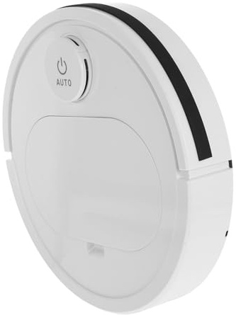 SEWOART Robot Aspirateur Automatique USB Rechargeable Aspirateur Balai Électrique pour Sols Plats Nettoyage Intelligent avec Forte Aspiration pour Maison Blanc