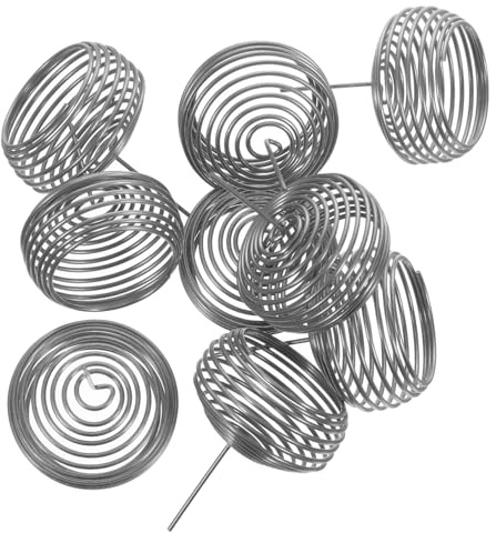 BCOATH 10 pezzi Fertilizzante in Acciaio Inossidabile per Bonsai Cestini Concime Granulare Anti-bruciatura Radici Accessori Giardinaggio per Piante in Vaso Balcone e Giardino Esterno