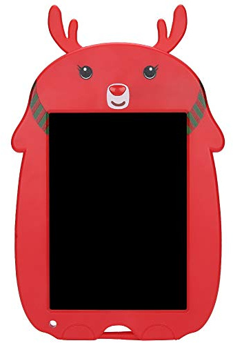 Tavoletta LCD per scrittura, cartone animato, cervo di Natale, cartone animato per bambini rossi, disegno elettronico, lavagna per graffiti