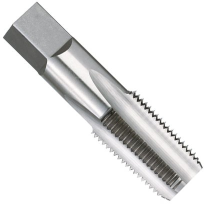 Kodiak Cutting Tools KCT212045 USA Made 1/8-27 NPT Taper Pipe Threading Tap for National Pipe Taper Threads, Ground Threads, High Speed Steel, 4 Flute, .4375 Shank, 3/4 Thread Length, 2-1/8 Overall Length