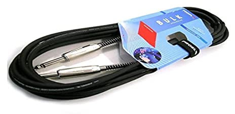 PROEL BULK100LU10 Cavo professionale per Strumenti con connessioni Jack Mono 6.3 mm a jack Mono 6.3 mm - 10mt, Nero
