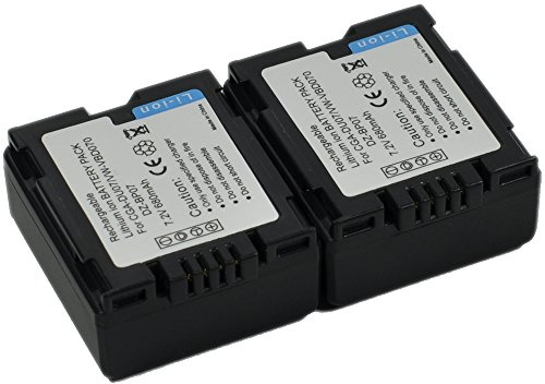 2x CGA-DU07A Battery for CGA-DU12E/1B CGR-DU06E/1B DZ-BP07P DZ-BP07PW DZ-BP07S DZ-BP14S DZ-BP14SJ DZ-BP14SW DZ-BP7S DZ-BP7SJ DZ-BP7SW Camera Video Camcorder Battery k1a