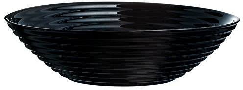 Dajar Cuenco/Plato hondo Harena Luminarc, cristal, Negro, 20 x 20 x 5,3 cm