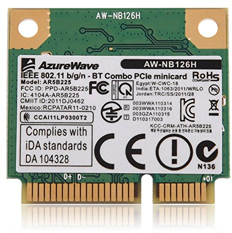 VBESTLIFE 2.4G Bluetooth WiFi 2 in 1 Scheda Wireless per Mini Slot PCI-E per Dell/ASUS/Toshiba/