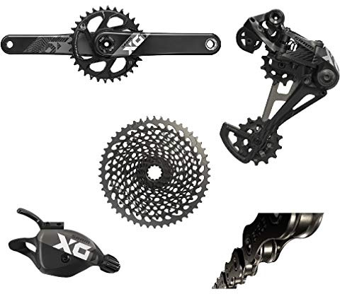 SRAM X01 Kettenblatt Eagle Dub 175, Gruppe 175 mm, 32 Zähne, 10-50 Zähne, schwarz