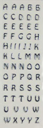 Wiedemann Wachsbuchstaben Set (A-Z Sortiert) Silber 8 mm, zum Verzieren von Kerzen