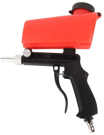 Walfront Mini Sandstrahlgerät, Hochdruckreiniger Sandstrahlpistole, Mini Handheld Portable Trockeneis Strahlgerät Druckluft, Pneumatic Aluminium Lightweight Sandstrahler