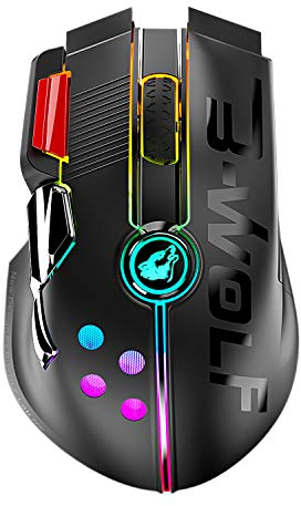 UrChoiceLtd X6 PRO Wireless Gaming Mouse,Ultra-Light,Pixart Sensor PAW3325,Up to 12000DPI,2.4G/USB-C Wired Gaming Mice,6 Programmable Buttons,1000mAh Battery,for PC/MAC/PS4/XBOX (Black)