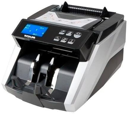 EUROLINE - Contador de billetes - Valorador de billetes mixtos - Detección de billetes falsos 100% probado BCE