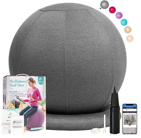 ENOVI ProBalance Deepspace grå yogabollstol, 75 cm, FG
