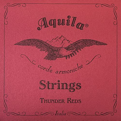 Aquila 168U - Thunder Reds, Bass Ukulele/U-Bass String Set - 4-String